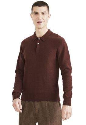 Sweater Hombre Polo Regular Fit Café,hi-res