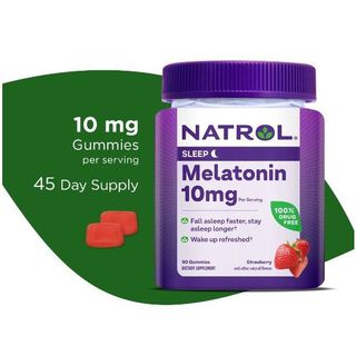 Melatonina De 10 mg Natrol Gomitas De Ayuda Para Dormir 90 Gomitas,hi-res