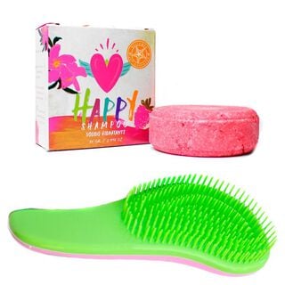 Shampoo en barra natural hidratante + cepillo antifrizz CVL,hi-res