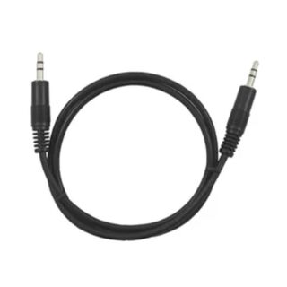 Cable De Audio Auxiliar Plug 3.5 A Plug 3.5 0.7 Mts Negro Ultra,hi-res