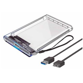 Cofre Disco Duro Externo USB 3.0 5Gbps Transparente Tecnolab,hi-res