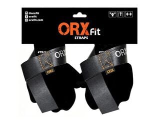 Straps para Pesas ORXFIT classic cuero negro crossfit,hi-res