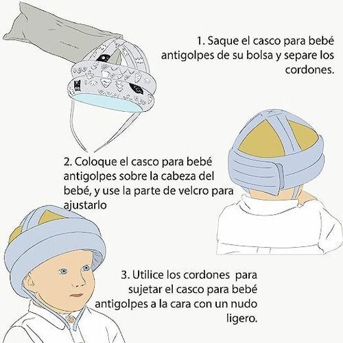 1 gorro de casco anticaída para niños pequeños: protector de - Temu Chile