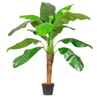 Planta Artificial Banano 120 Cm Premium 12 Hjs / Arbusto Real,hi-res