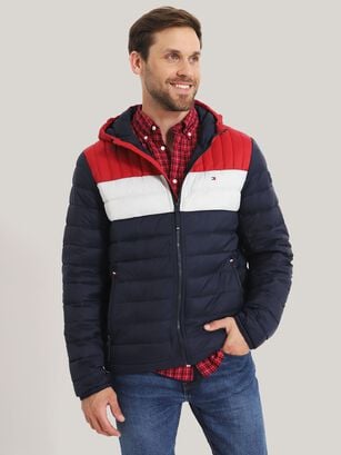 PARKA WEIGHT QUILTED MULTICOLOR NA1 TOMMY HILFIGER,hi-res