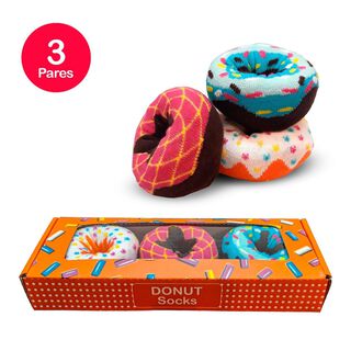 Calcetines Divertidos Donuts Unisex Pack 3,hi-res