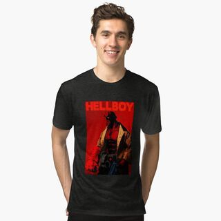 Polera Hell Boy Superheroes H,hi-res