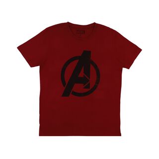 Polera Hombre Avengers Assamble Icon Burdeo Marvel,hi-res