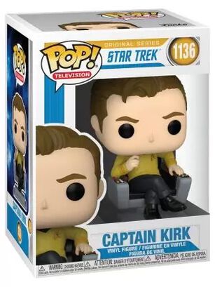 POP TV: Star Trek- Cap Kirk in Chair,hi-res