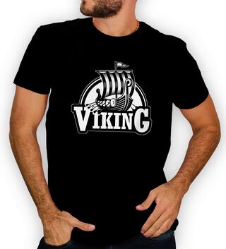 Polera hombre diseño Vikingo Valhalla D18,hi-res
