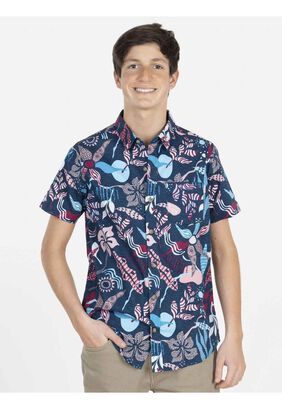 Camisa MIXED FOLIAGE Juvenil Multicolor Maui and Sons,hi-res