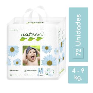 Pañales Ecológicos Nateen Premium M 72 unidades,hi-res