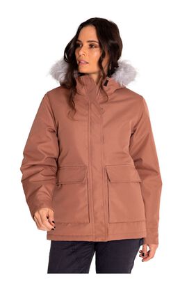 Chaqueta Mujer Mediumweight Insulated Hooded Gris,hi-res