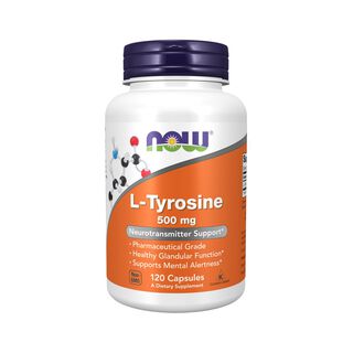 L-Tyrosine 500 mg 120 caps - Now Foods,hi-res