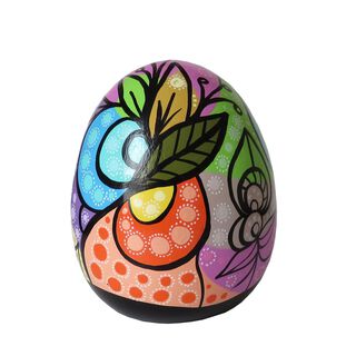 Huevo decorativo de cerámica,hi-res
