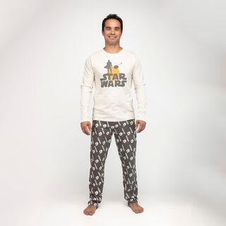 Pijama Hombre Mandalorian Sunset Beige Star Wars,hi-res