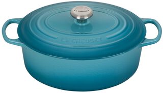 Cocotte Oval 31Cm Azul Caribe,hi-res