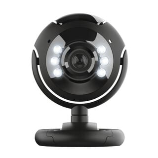 Webcam Pro Trust SpotLight con Led y Micrófono,hi-res