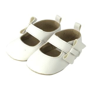 Zapatos White Bow Para Bebé,hi-res