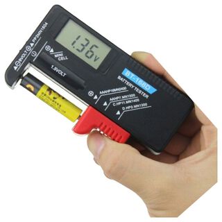 Tester Probador Digital Pila Bateria Aaa Aa 9v C D,hi-res