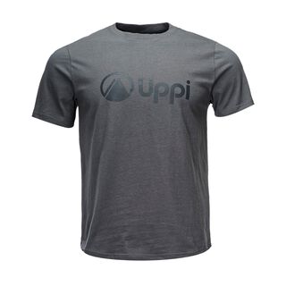 Polera Hombre Logo Lippi UV-Stop T-Shirt Gris Medio Lippi,hi-res