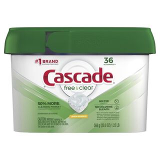 Detergente Para Lavavajillas Free&clear 36 Capsulas Cascade,hi-res