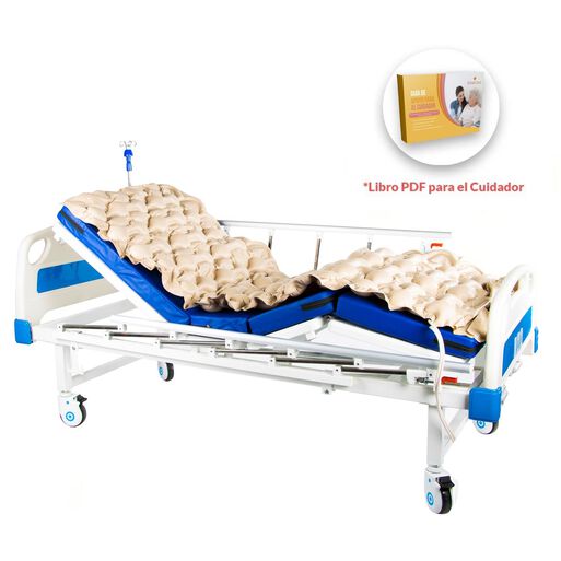 cama clínica manual 2 pcs pro+colchón+colchón as,hi-res