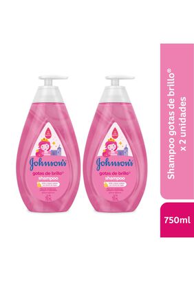 Pack Shampoo Para Niños Johnson's® Gotas De Brillo 750 Ml x2,hi-res