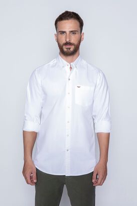 Camisa Garment Dyed Sport Fj White,hi-res
