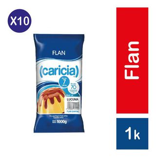 Pack 10 - Caricia Flan Lúcuma 1kg,hi-res