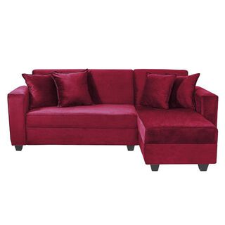 Sofa Modular Maite Felpa Burdeo,hi-res
