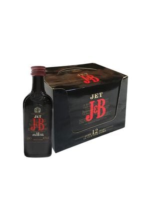 12 Miniaturas Whisky J&B JET 12 años, Scotch Whisky (50 ml),hi-res