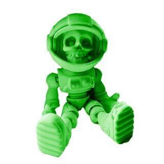 Juguete Astronauta Esqueleto Articulado Verde,hi-res