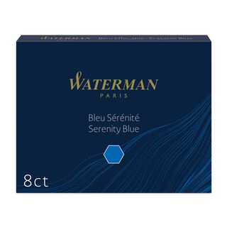Cartucho De Tinta Para Pluma Estandar Waterman Azul x8,hi-res