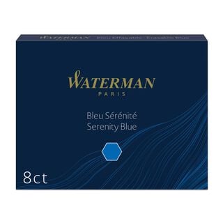 Cartucho De Tinta Para Pluma Estandar Waterman Azul x8,hi-res