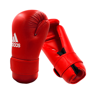 Guantes Semi-contacto Wako Kick Boxing Rojos Adidas,hi-res