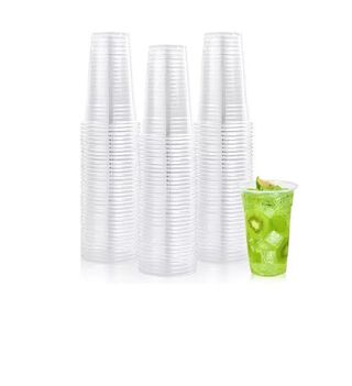 100 Vaso Plastico Desechable Vasos Transparentes 16oz 500ml,hi-res