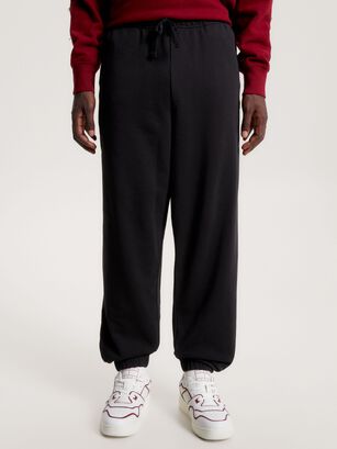 Joggers Relaxed Solid Negro Tommy Jeans,hi-res