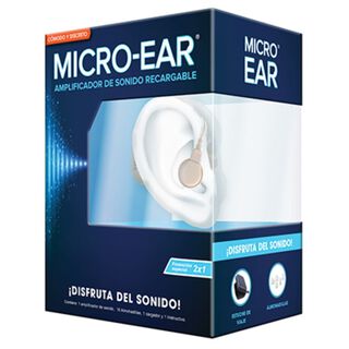 Micro-ear Audifono amplificador auditivo 2 unidades,hi-res