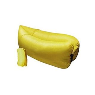 Sofá Sillón Tumbona Inflable Amarilla 200 x90Cm,hi-res