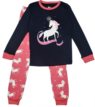 Pijama algodón niña unicornio PJ009,hi-res