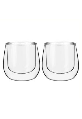 Set 2 Mug Glasso Vasos Doble Pared Vidrio 90 ML,hi-res