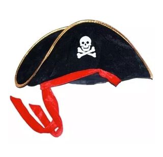 Sombrero De Capitán Pirata Boina Gorro Cotillón,hi-res