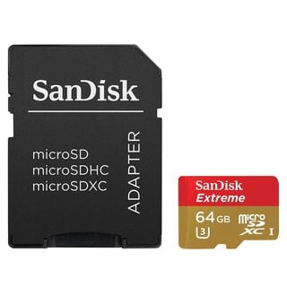 Tarjeta SanDisk Extreme 64 GB con adaptador,hi-res