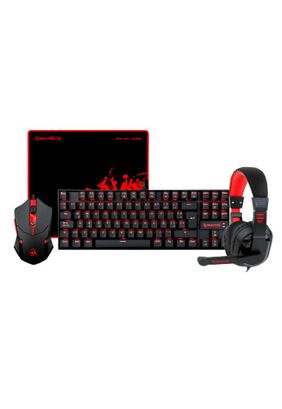Pack Gamer Redragon Teclado + Mouse + Audífonos + P admouse RGB / QWERTY / Anti-Ghosting,hi-res