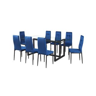 Juego de Comedor Toulouse azul 8 sillas,hi-res