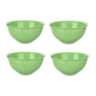 Set 4 Bowl Plástico Resistente 500 ml Diseño Green Titiz,hi-res