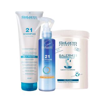 SALERM 21 Kit Shampoo + Bi-fase + Crema 1000 ML,hi-res