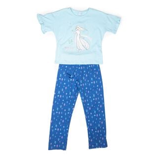 Pijama Niña Frozen Holiday Azul Disney,hi-res