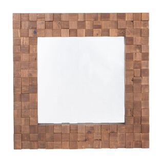 Espejo Moran estilo mosaico de madera abeto.,hi-res